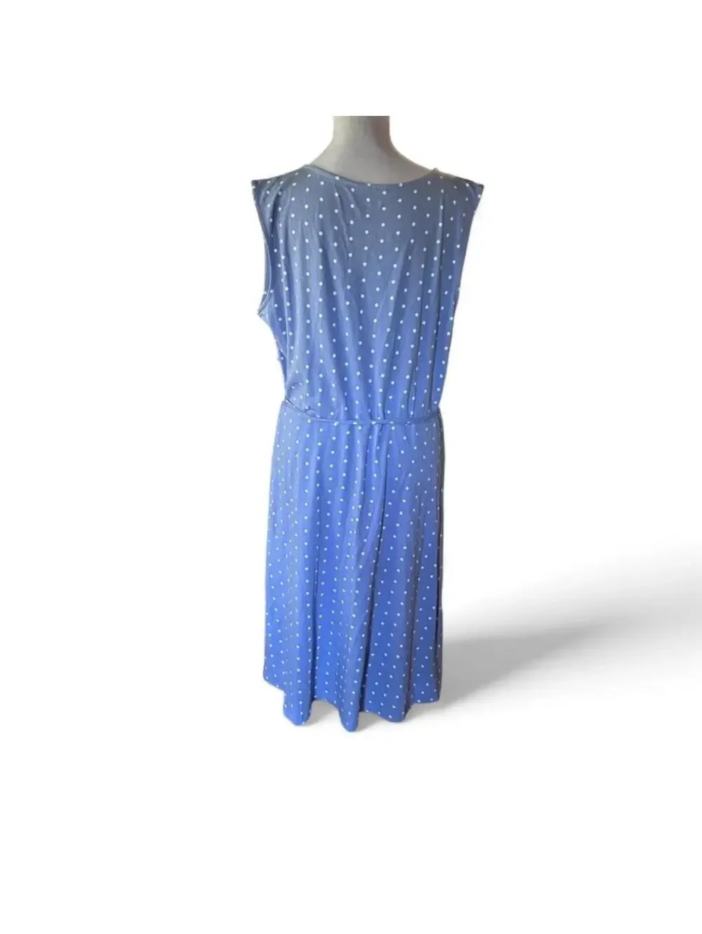 Basic Edition wrap style polka dot dress size XL